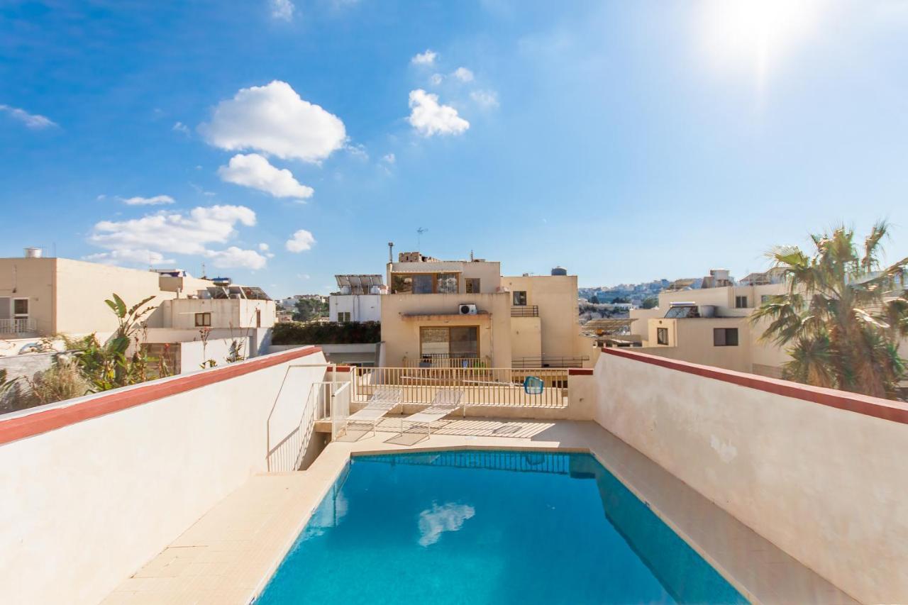 Pool And Sea Merill Apartments - Happy Rentals Mellieħa Buitenkant foto
