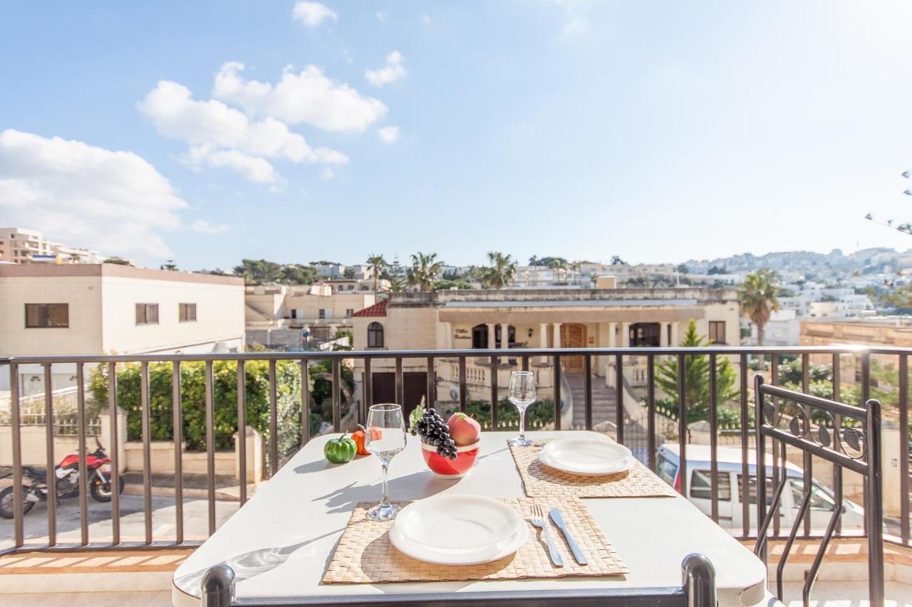 Pool And Sea Merill Apartments - Happy Rentals Mellieħa Buitenkant foto