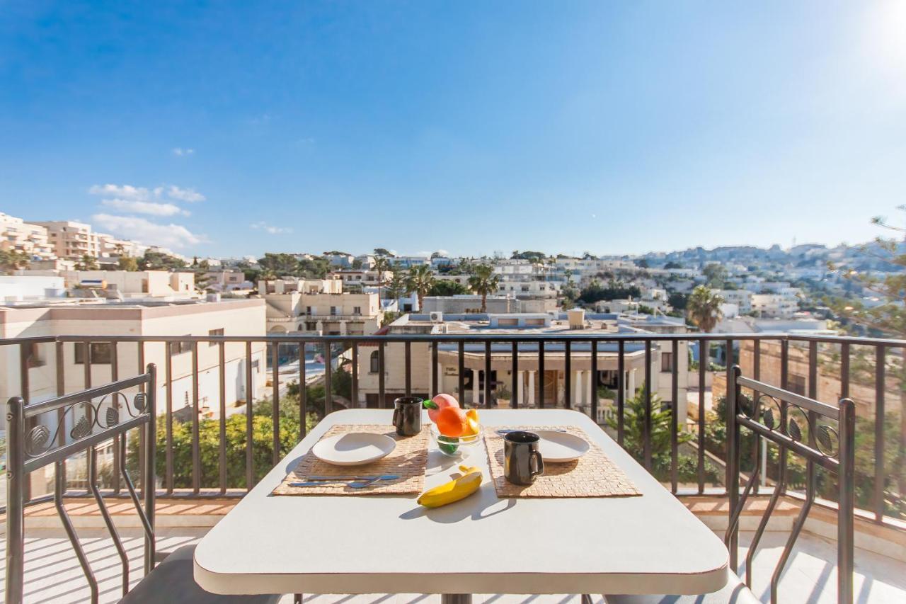 Pool And Sea Merill Apartments - Happy Rentals Mellieħa Buitenkant foto